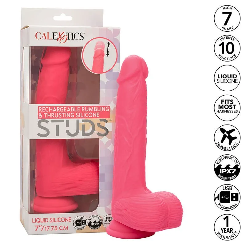Ststück Realistischer Vibrator 10 Vibrationen Rosa von Calexotics | Fesselliebe.de