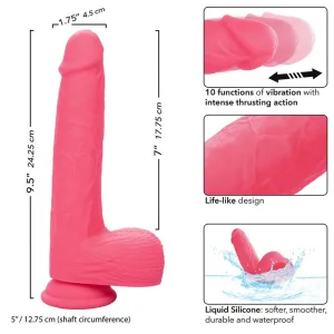 Ststück Realistischer Vibrator 10 Vibrationen Rosa von Calexotics