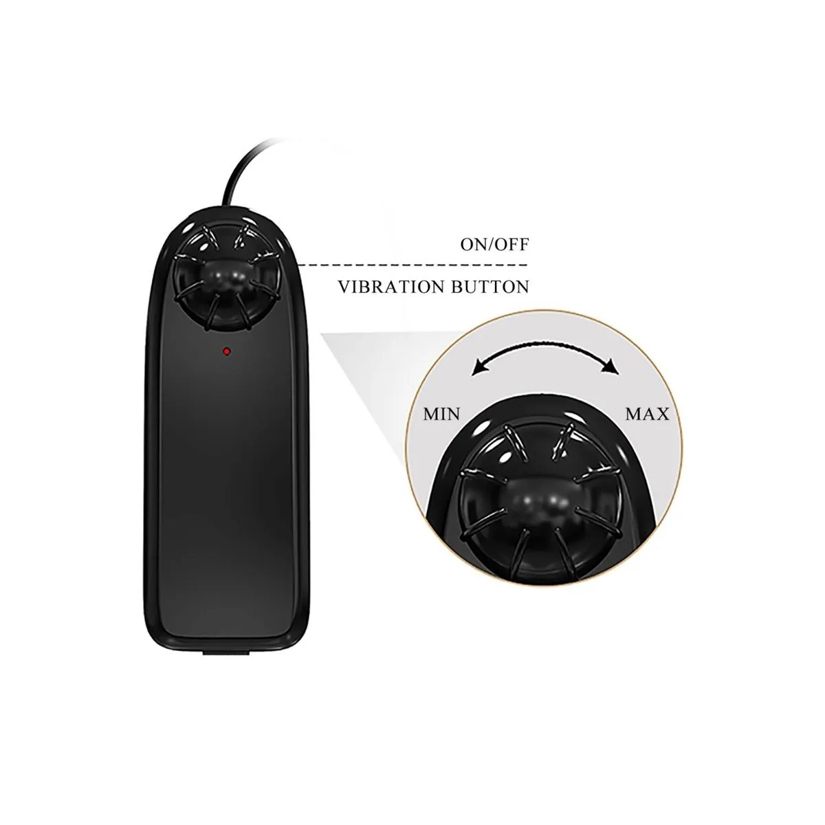 Bahamut Realistischer Vibrator 21,8 cm Flesh mit Fernbedienung von Baile | Fesselliebe.de