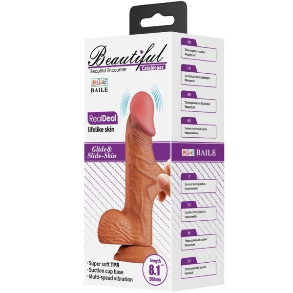 Catoblepas Realistischer Vibrator 20,6 cm Flesh mit Fernbedienung von Baile | Fesselliebe.de