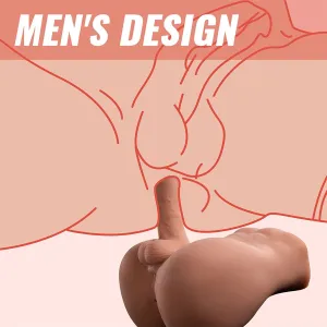 Bertlett Dildo Ass Realistischer Dildo und Anus-Masturbator Frontposition mit Stossfunktion 18 cm von Xise