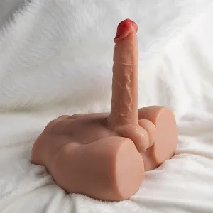 Realistischer Dildo-Masturbator mit Frontposition und Stossfunktion, 17,5 cm von Xise