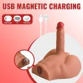 Realistischer Dildo-Masturbator mit Frontposition und Stossfunktion, 17,5 cm von Xise