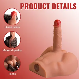 Realistischer Dildo-Masturbator mit Frontposition und Stossfunktion, 17,5 cm von Xise