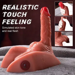 Michael Realistischer Dildo und Anusmasturbator mit Stossfunktion, 15 cm von Xise