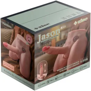 Jason Realistischer Dildo-Masturbator mit Stoss- und Vibrationsmöglichkeiten, 17 cm von Xise