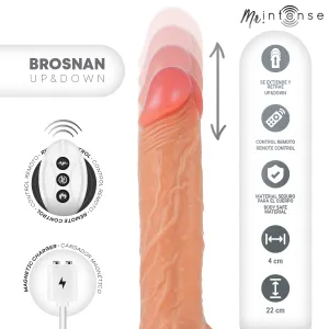 Mr Brosnan Multifunktionsgerät mit Vibration, Auf- und Ab, Fernbedienung, 22 cm – oder - 4 cm von Mr, Intense