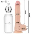 Mr Brosnan Multifunktionsgerät mit Vibration, Auf- und Ab, Fernbedienung, 22 cm – oder - 4 cm von Mr, Intense