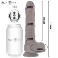 Matt Realistisches Multifunktions-Motor mit Vibration, Auf- und Ab-Fernbedienung, 22 cm – O – 4 cm von Mr, Intense