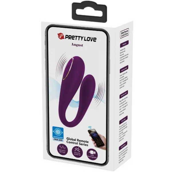 August Remote Global Doppelt Vergnügen Vibrator von Pretty Love C-Type | Fesselliebe.de