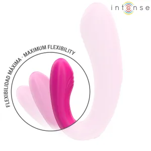 Janet Doppelter U-Förmiger Stimulator und Vibrator mit Fernbedienung Rosa von Intense Couples Toys