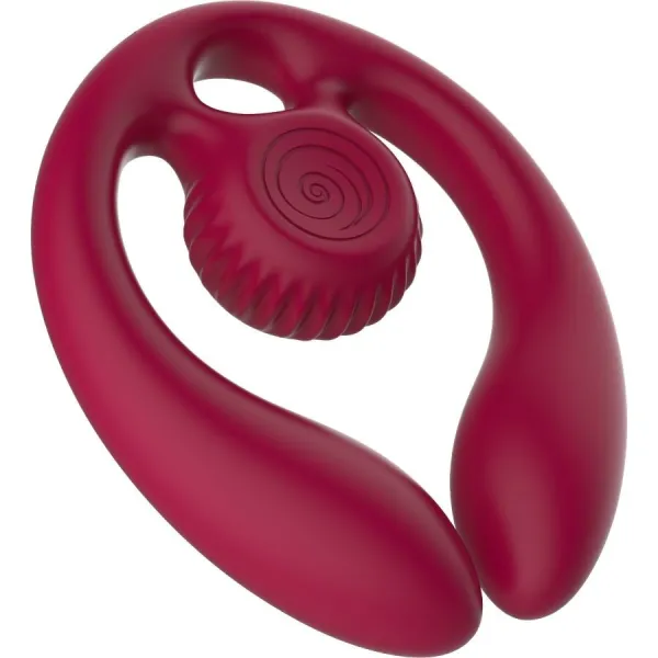 Gizi Duo Paarstimulator mit Fernbedienung Burgund von Snail Vibe | Fesselliebe.de