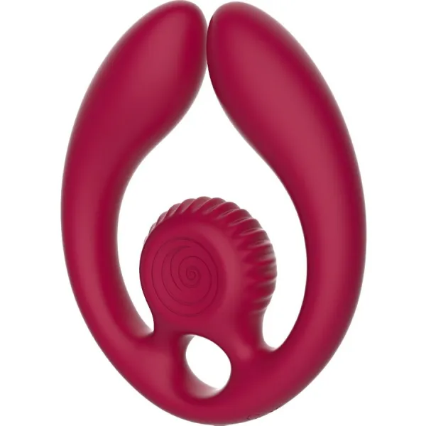 Gizi Duo Paarstimulator mit Fernbedienung Burgund von Snail Vibe | Fesselliebe.de