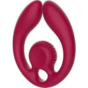 Gizi Duo Paarstimulator mit Fernbedienung Burgund von Snail Vibe