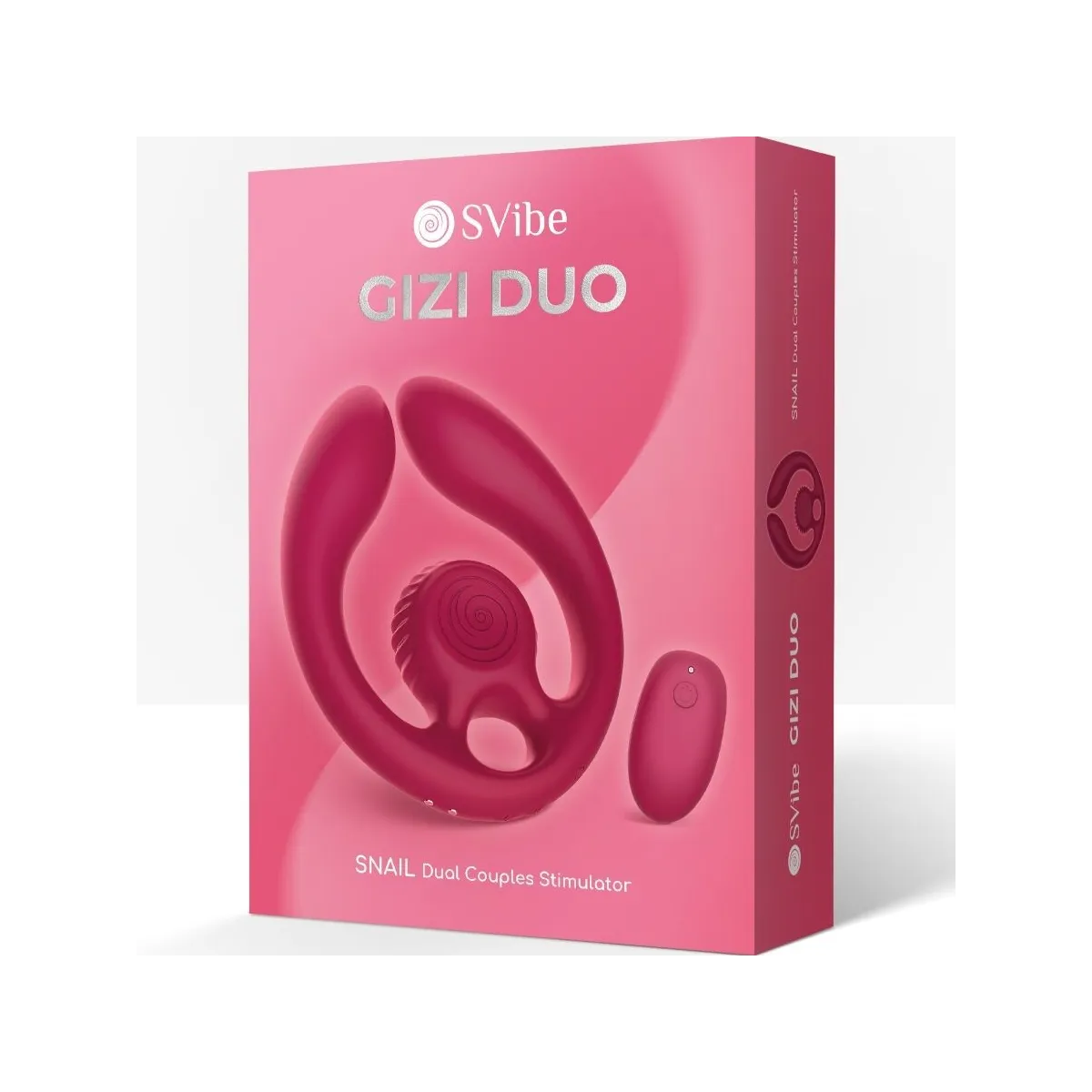 Gizi Duo Paarstimulator mit Fernbedienung Burgund von Snail Vibe | Fesselliebe.de