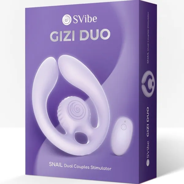 Gizi Duo Paarstimulator mit Fernbedienung Lila von Snail Vibe | Fesselliebe.de