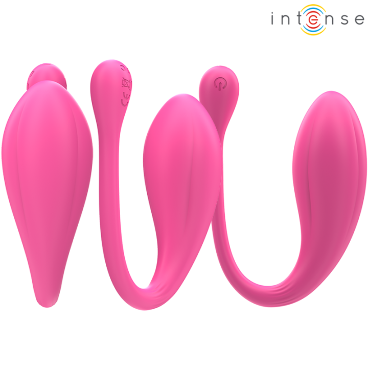 Janice U Vibrator Doppelstimulation 10 Vibrationen Rosa mit Fernbedienung von Intense Couples Toys | Fesselliebe.de