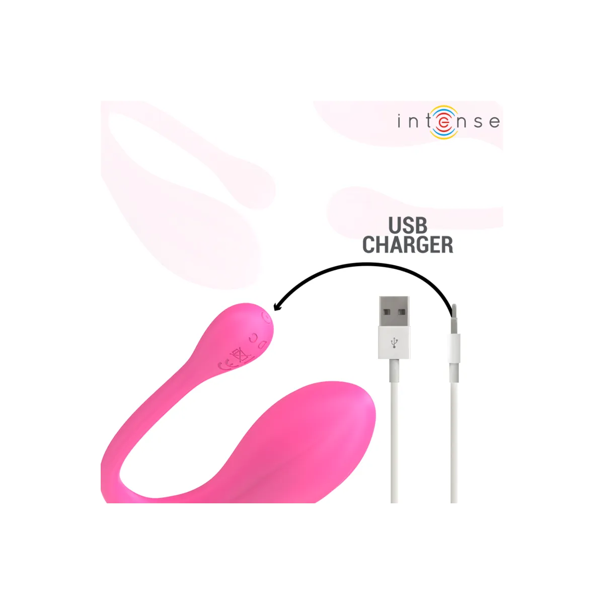 Janice U Vibrator Doppelstimulation 10 Vibrationen Rosa mit Fernbedienung von Intense Couples Toys | Fesselliebe.de