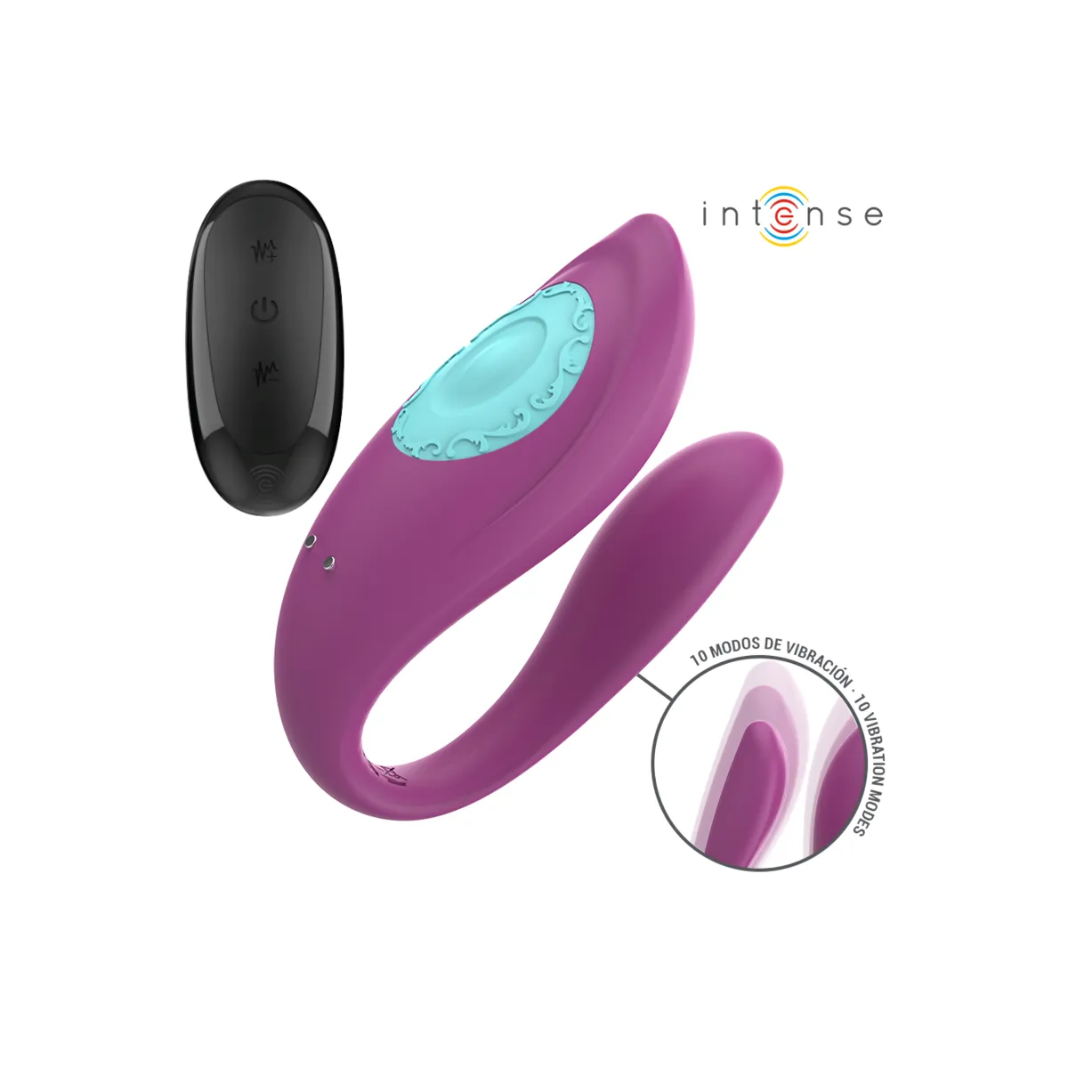 Annie U-Förmiger Vibrator und Stimulator Lila mit Fernbedienung von Intense Couples Toys | Fesselliebe.de