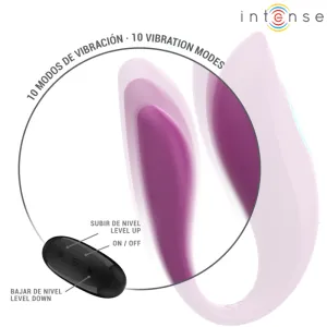Annie U-Förmiger Vibrator und Stimulator Lila mit Fernbedienung von Intense Couples Toys