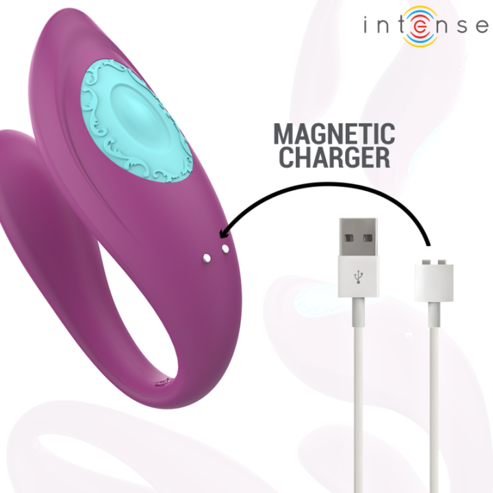 Annie U-Förmiger Vibrator und Stimulator Lila mit Fernbedienung von Intense Couples Toys | Fesselliebe.de