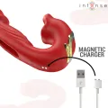 Nathy Doppelvibrator mit Multifunktions-Stimulierender Mund Rot von Intense Fun