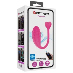 App-Gesteuertes Rosa Fisher-Vibrations-Ei von Pretty Love Smart