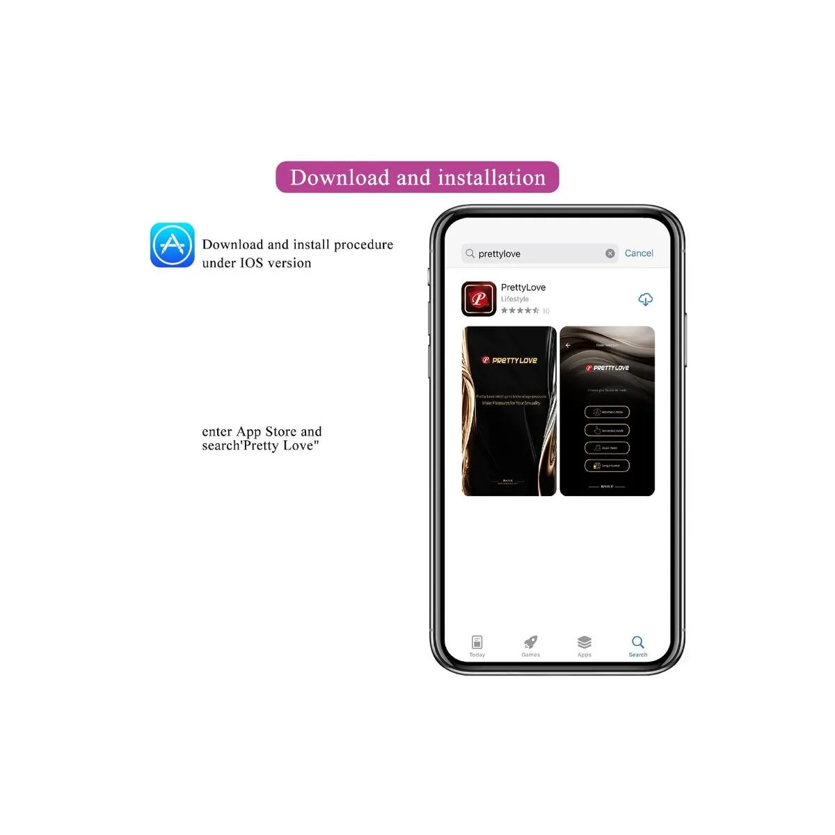 Billy Vibrationsfernbedienung Lila Kostenlose App von Pretty Love | Fesselliebe.de