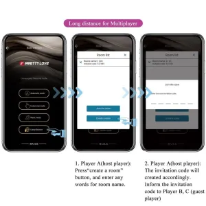 Billy Vibrationsfernbedienung Lila Kostenlose App von Pretty Love