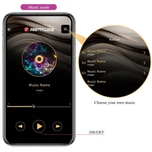 Billy Vibrationsfernbedienung Lila Kostenlose App von Pretty Love