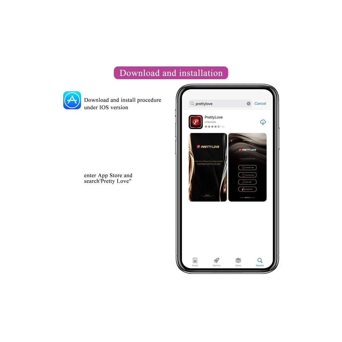 Hector Electroshock Vibrator Per App-Steuerung Lila von Pretty Love High Grade | Fesselliebe.de