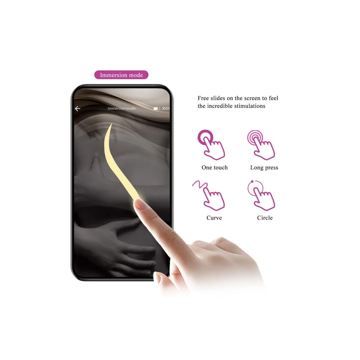 Hector Electroshock Vibrator Per App-Steuerung Lila von Pretty Love High Grade | Fesselliebe.de