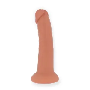 Grosser Bogotá-Vibratordildo, 9 Geschwindigkeiten, natürlich, 22 cm -O- 4,5 cm - Kostenlose App von Oninder