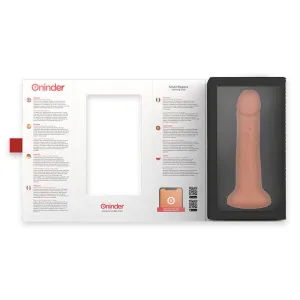Kleiner Bogotá-Vibratordildo 9 Geschwindigkeiten natürlich 17,5 cm -O- 4 cm - Kostenlose App von Oninder