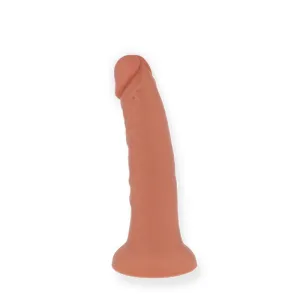 Kleiner Bogotá-Vibratordildo 9 Geschwindigkeiten natürlich 17,5 cm -O- 4 cm - Kostenlose App von Oninder