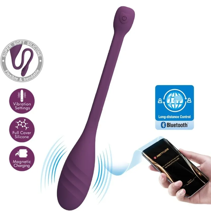 Leviathan App-Gesteuerter Vibrator Lila von Pretty Love Smart | Fesselliebe.de