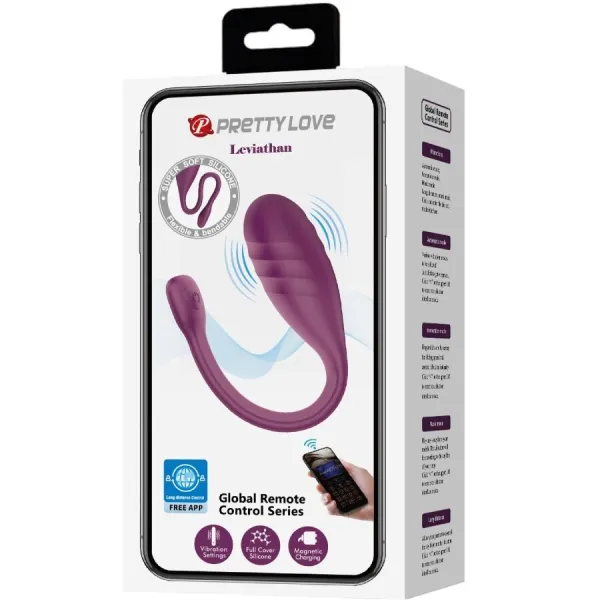 Leviathan App-Gesteuerter Vibrator Lila von Pretty Love Smart | Fesselliebe.de