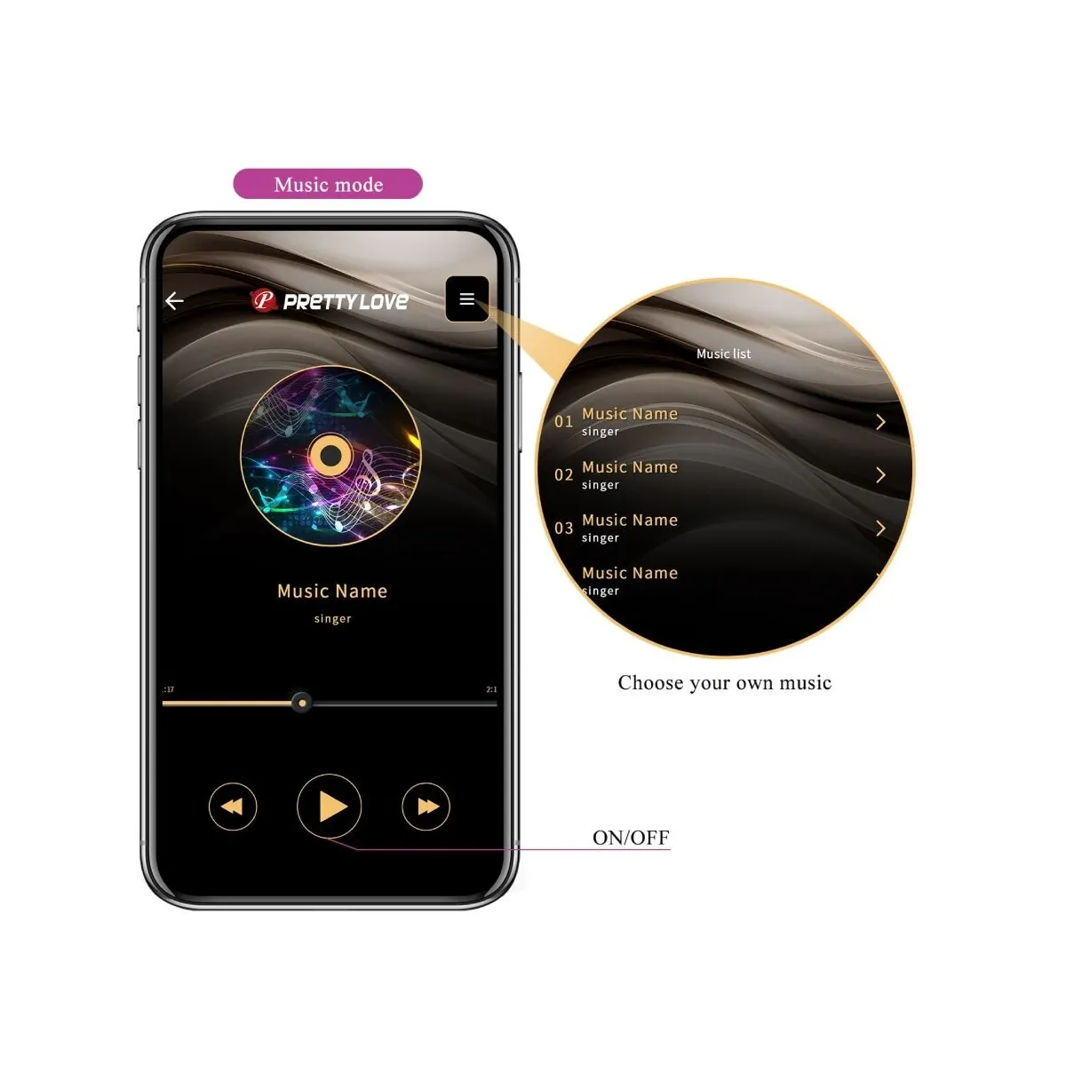 Leviathan App-Gesteuerter Vibrator Lila von Pretty Love Smart | Fesselliebe.de