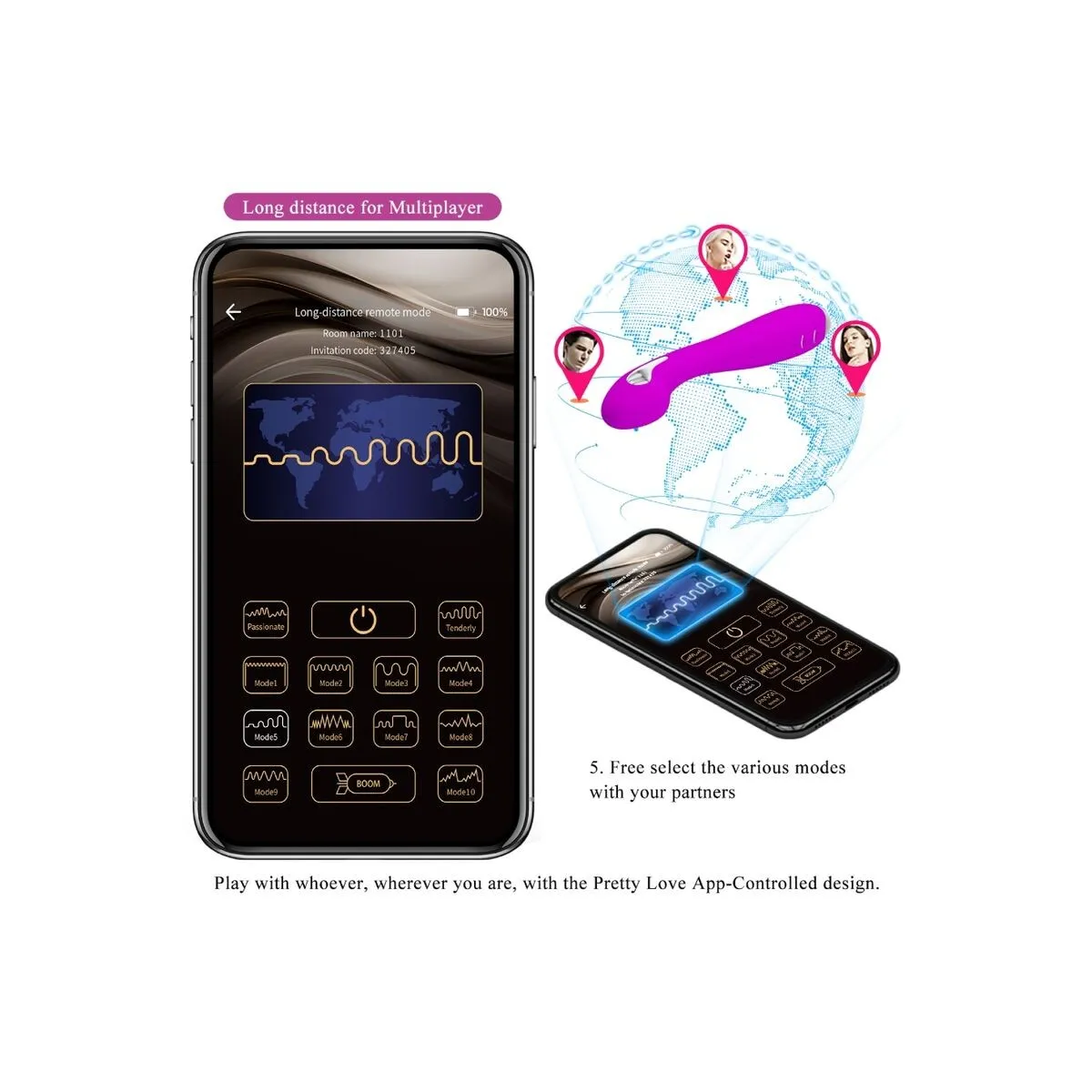 Hector Elektroschock-Vibrator Kostenlose App Violett von Pretty Love Flirtation | Fesselliebe.de