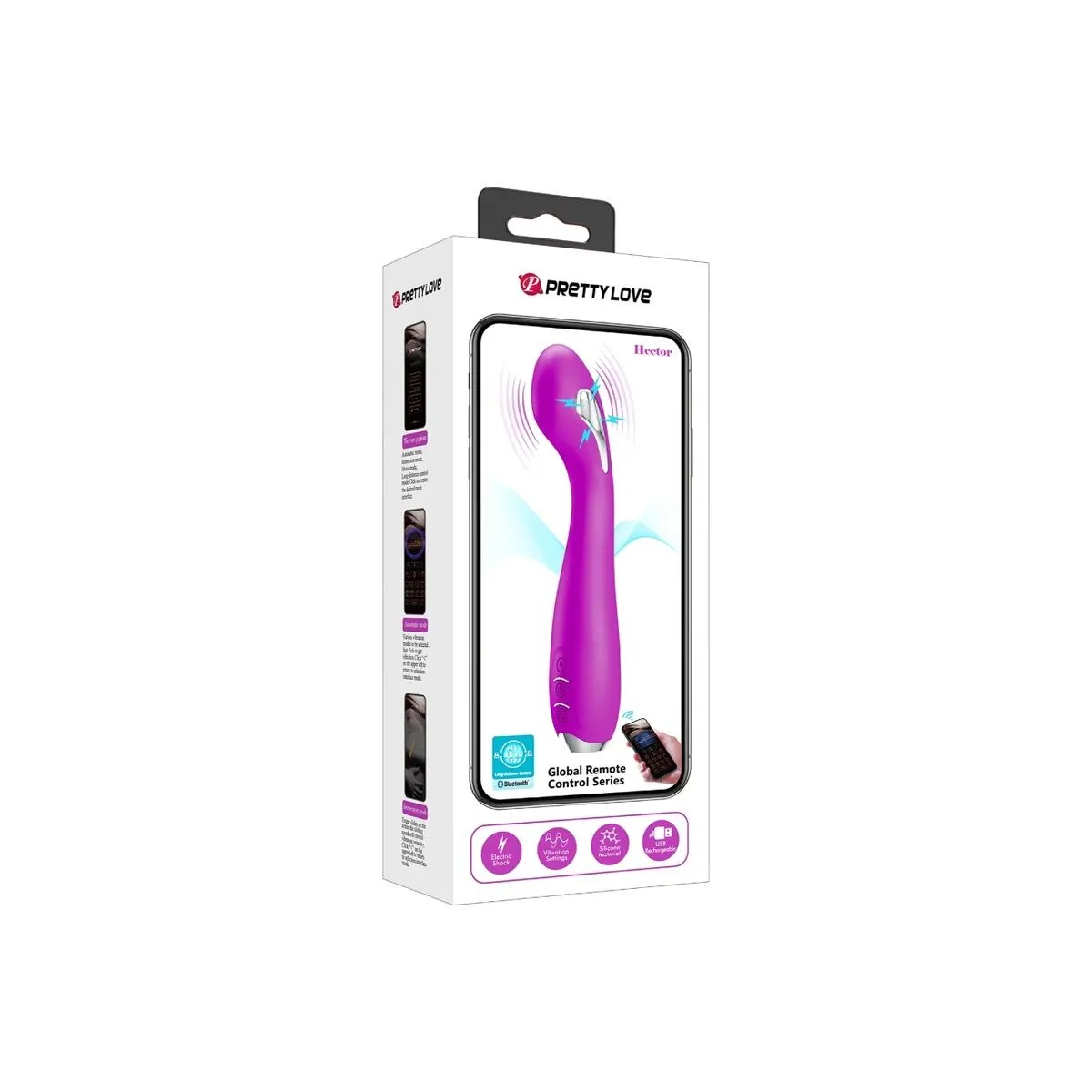 Hector Elektroschock-Vibrator Kostenlose App Violett von Pretty Love Flirtation | Fesselliebe.de