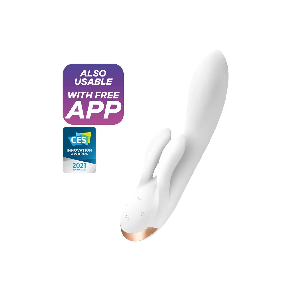 Double Flex Vibrator App Weiss von Satisfyer Connect | Fesselliebe.de