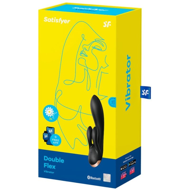 Double Flex Vibrator App Schwarz von Satisfyer Connect | Fesselliebe.de