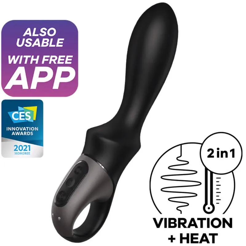 Heat Climax Anal Vibrator App Schwarz von Satisfyer Connect | Fesselliebe.de
