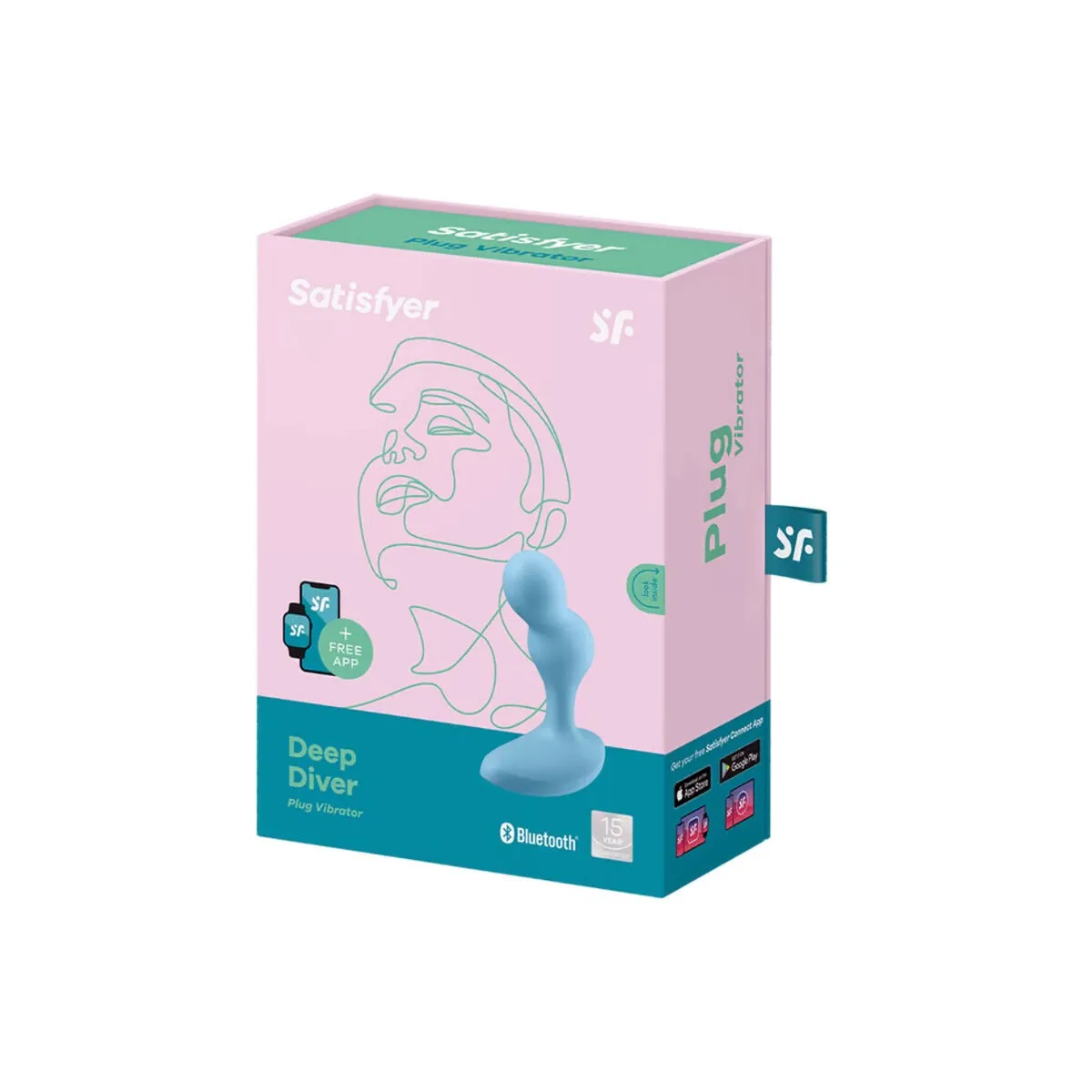 Deep Diver Vibrating Plug App Blau von Satisfyer Connect | Fesselliebe.de