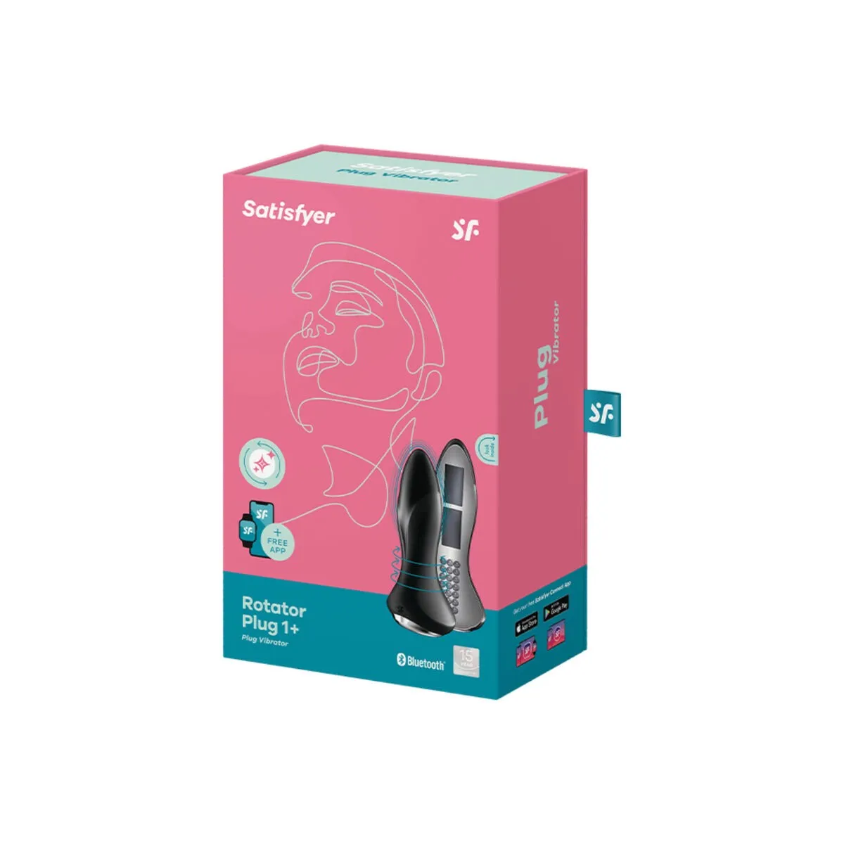 Rotator Plug 1+ Vibrierende Plugapp Schwarz von Satisfyer Connect | Fesselliebe.de