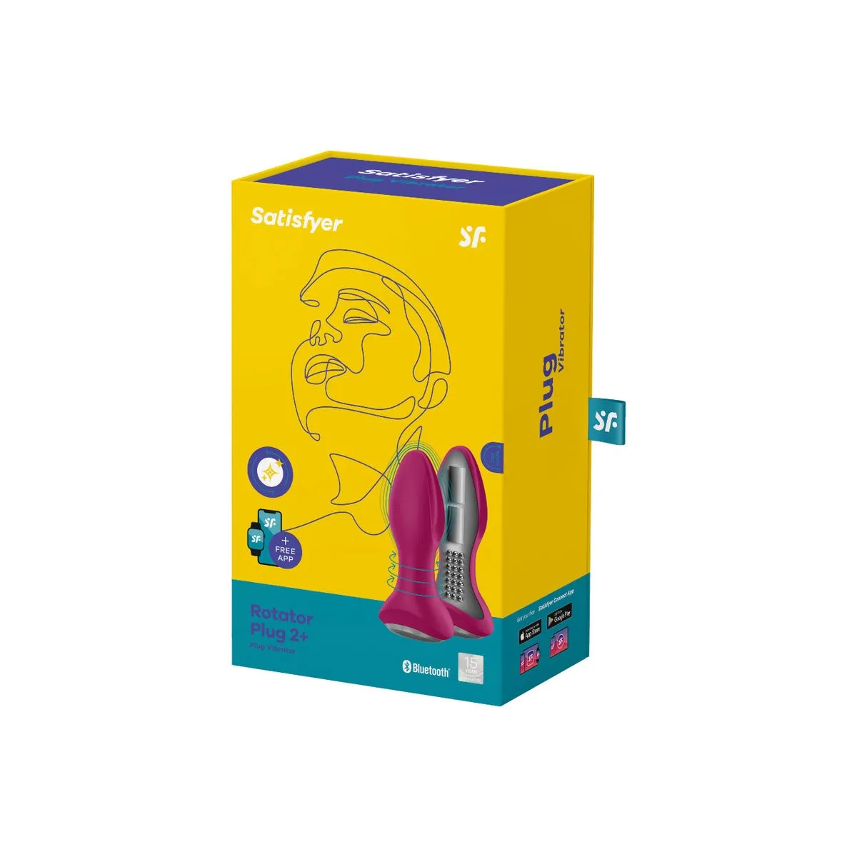 Rotator Plug 2+ Vibrierende Plugapp Rot von Satisfyer Connect | Fesselliebe.de