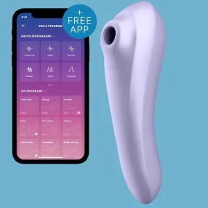 Dual Pleasure Air Pulse Vibrator Mauve von Satisfyer Connect