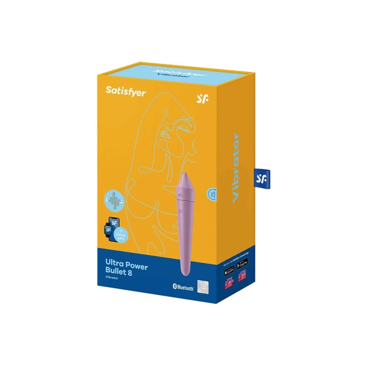 Ultra Power Bullet 8 Lila von Satisfyer Connect | Fesselliebe.de