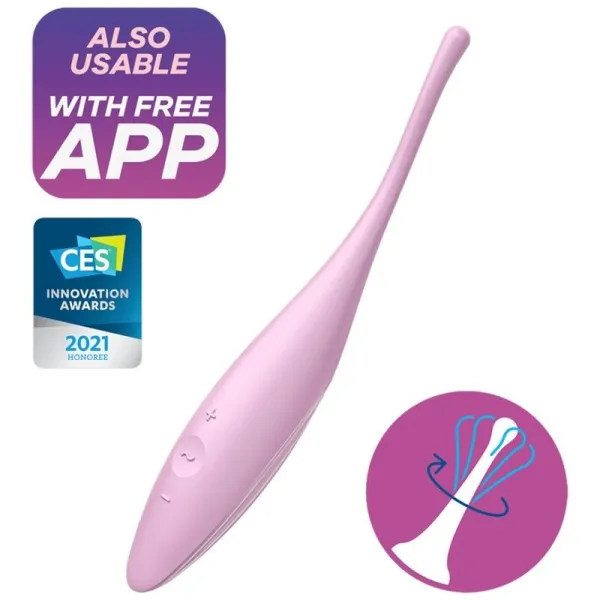 Twirling Joy Clit Tip Vibrator Rosa von Satisfyer Connect | Fesselliebe.de