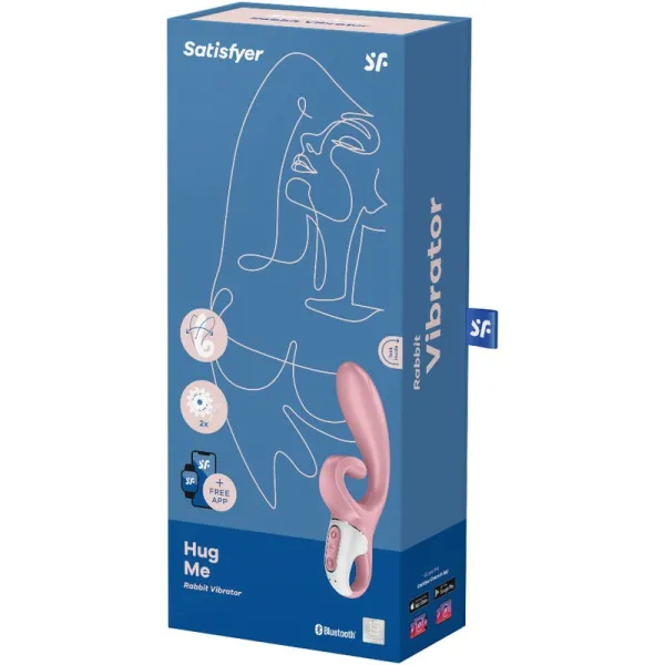 Hug Me Rabbit Vibrator App Rosa von Satisfyer Connect | Fesselliebe.de